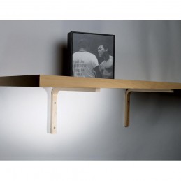 Wspornik półki drewniany naturalny 250x180mm mod. ELLE 25