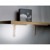 Wspornik półki drewniany naturalny 250x180mm mod. ELLE 25