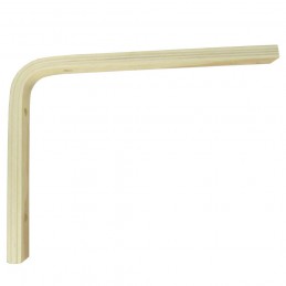 Wspornik półki drewniany naturalny 250x180mm mod. ELLE 25