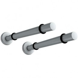 Wspornik półki szklanej stalowy srebrny 150mm mod. ONE 2szt.