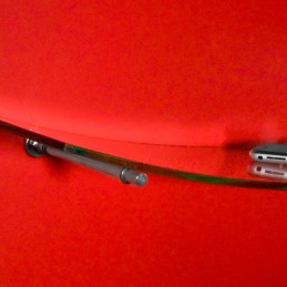 Wspornik półki szklanej stalowy srebrny 150mm mod. ONE 2szt.