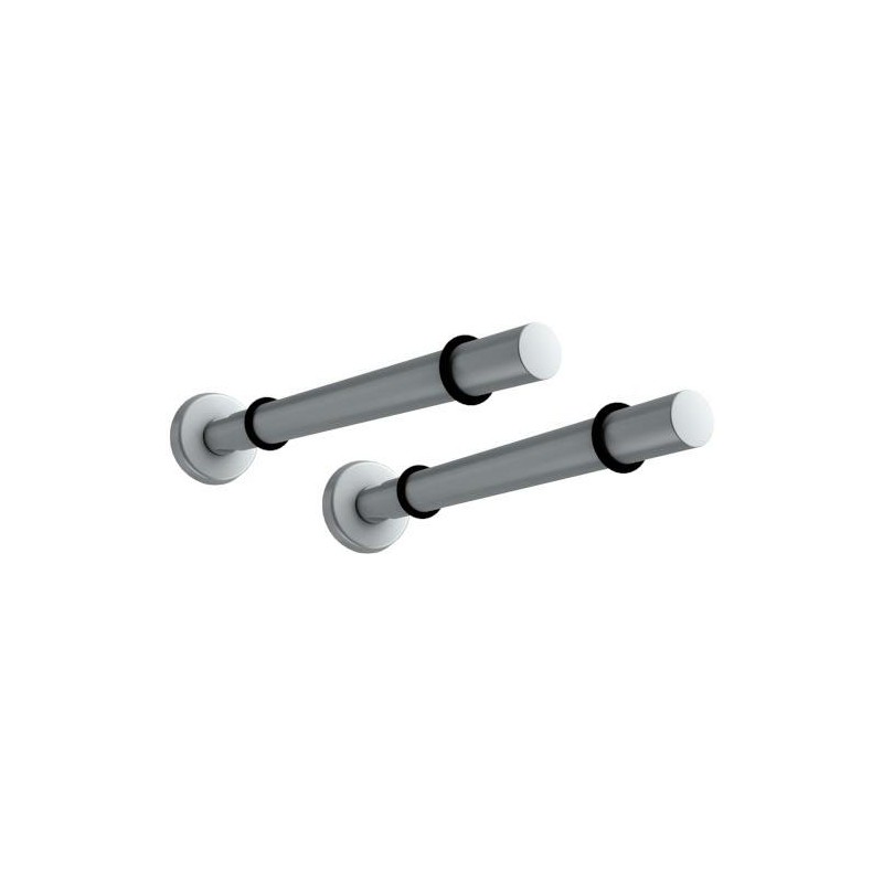 Wspornik półki szklanej stalowy srebrny 200mm mod. ONE 2szt.