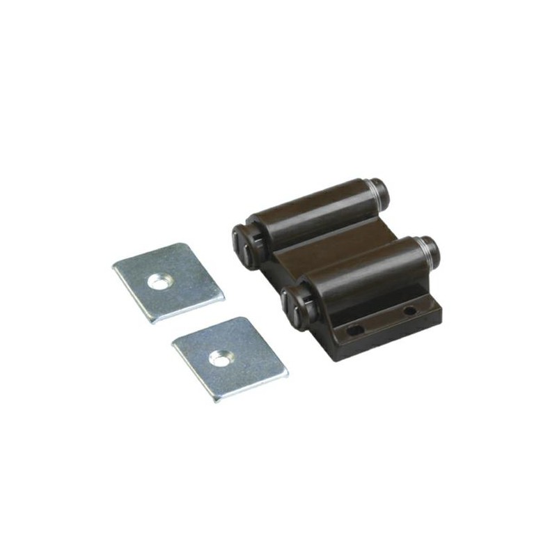 Zatrzask magnetyczny podwójny brązowy do szafek TIP-ON mod.120 B