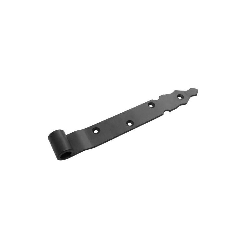 Zawias pasowy 250mm ozdobny czarny do fi. 14mm mod.7010