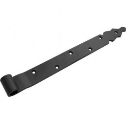 Zawias pasowy 350mm ozdobny czarny do fi.14 mod.7010