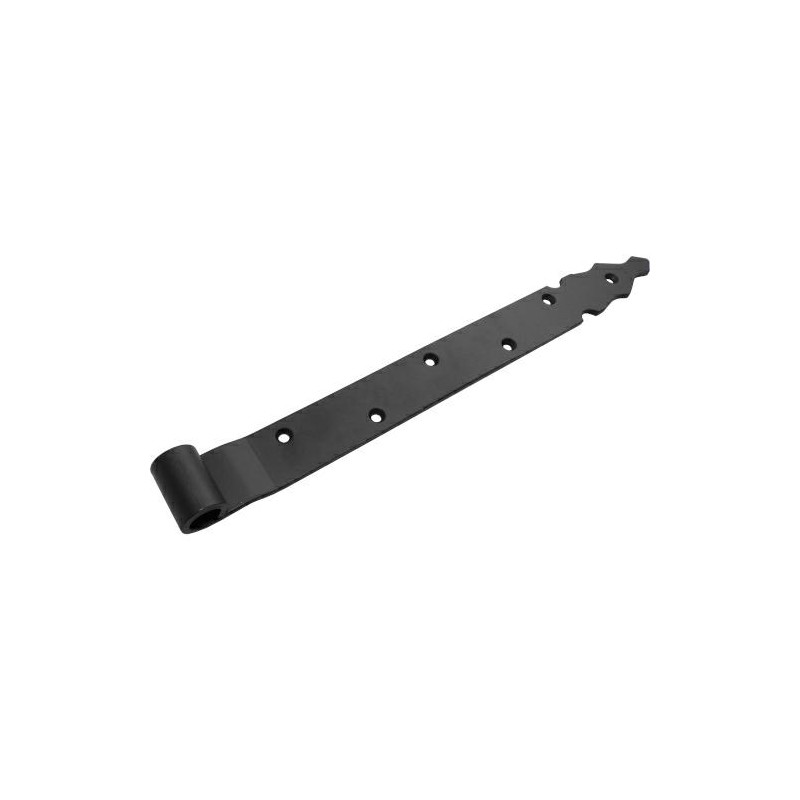 Zawias pasowy 350mm ozdobny czarny do fi.14 mod.7010