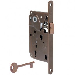 Zamek na klucz 90/50 brązowy F18 CENTRO bez rygla