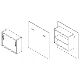 Wieszak meblowy regul. 8-cynkowany kpl.