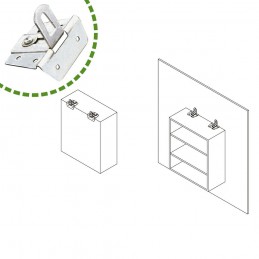 Wieszak meblowy mod.4 cynkowany do szafek kuchennych box