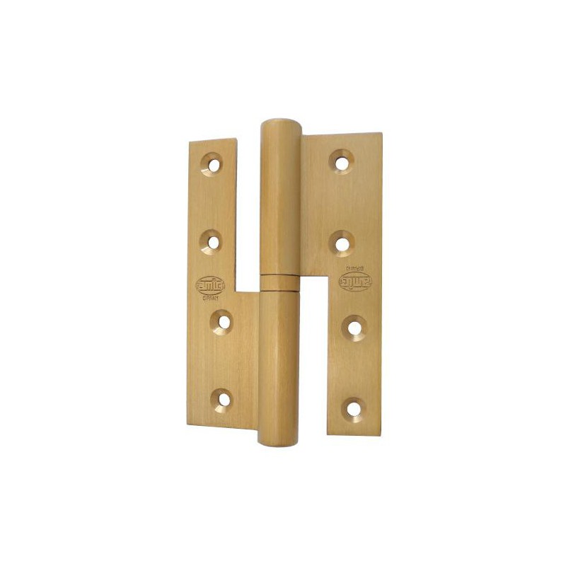 Zawias do drzwi 120x80mm mosiądz matowy PRAWY (pl) rozłączny mod. 417