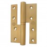 Zawias do drzwi 120x80mm mosiądz matowy PRAWY (pl) rozłączny mod. 417