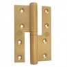 Zawias do drzwi 120x80mm mosiądz matowy LEWY (pl) rozłączny mod. 417