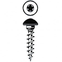 Wkręty czarne 6x25 TX łeb grzybkowy 100szt. Panelvit FC