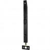 Zasuwa czołowa 200x16mm czarna kantrygiel przekładany mod. 401