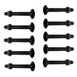 Śruba stolarska czarna M7x50mm z nakrętką 10szt. mod. 6000 DIS
