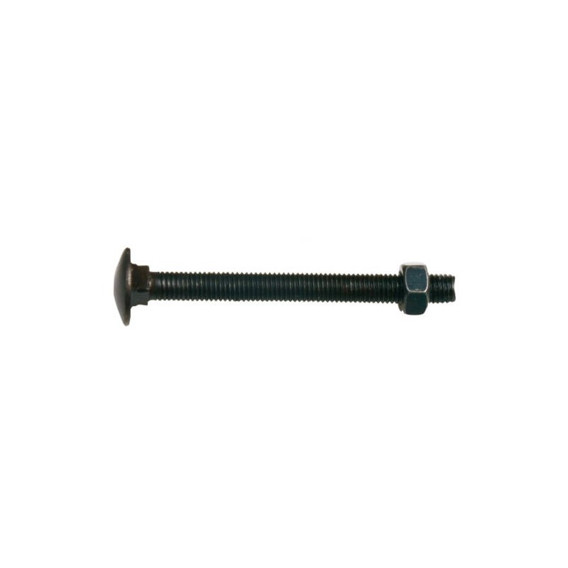 Śruba stolarska czarna M7x50mm z nakrętką mod. 6000