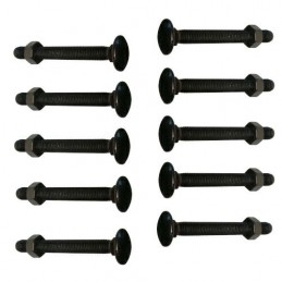 Śruba stolarska czarna M7x70mm z nakrętką 10szt. mod. 6000 DIS