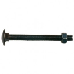 Śruba stolarska czarna M7x70mm z nakrętką mod. 6000