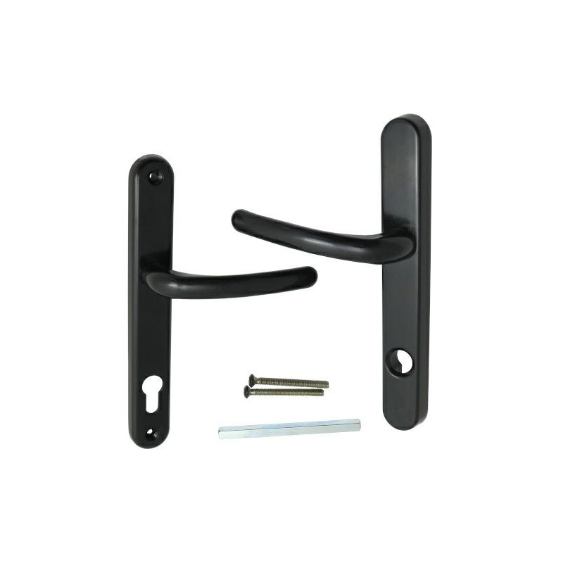 Klamka BERWICK MP wkładka 44 L/L drzwi 70mm czarna