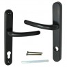 Klamka BERWICK MP wkładka 44 L/L drzwi 70mm czarna