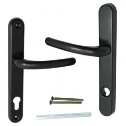 Klamka BERWICK MP wkładka 92 L/L drzwi 70mm czarna