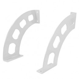 Wspornik półki stalowy biały 190x180mm mod. BOOMERANG 20 2szt.