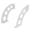 Wspornik półki stalowy biały 190x180mm mod. BOOMERANG 20 2szt.