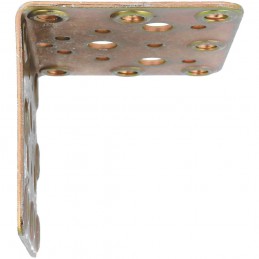 Łącznik kątowy do belek 80x80x100x2,2mm żółty ocynk mod.304