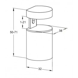 Podpórka BASKET 3 srebrna 2szt. R448