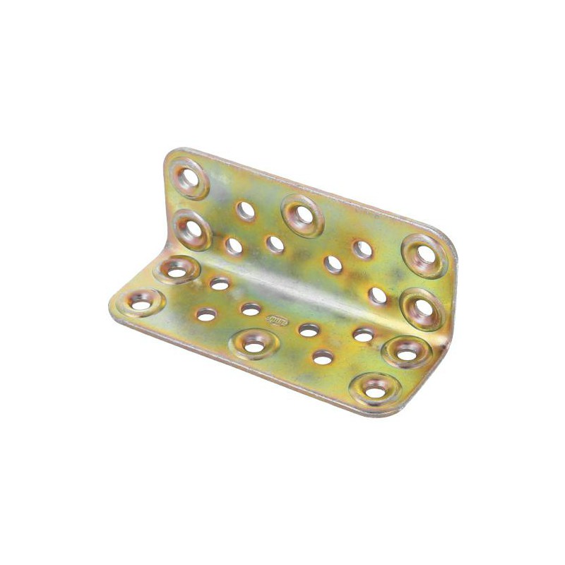 Łącznik kątowy do belek 40x40x100x2,2mm żółty ocynk mod.304