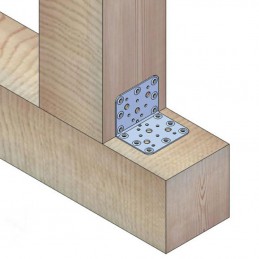 Łącznik kątowy do belek 80x80x100x2,2mm czarny mod.304