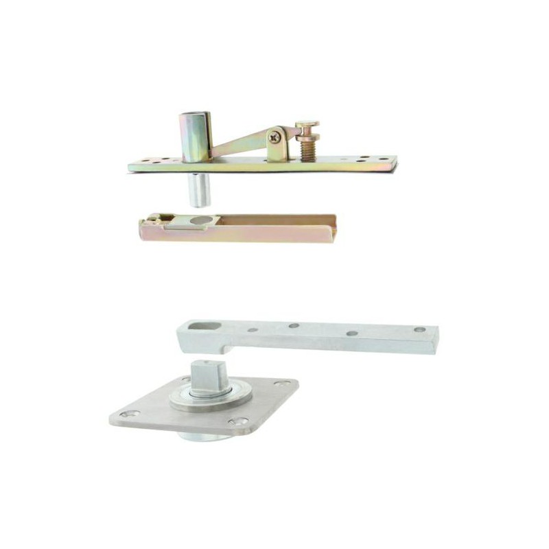 Komplet zawiasów do drzwi 35-60mm/2,4m 200kg stal nierdzewna INOX typ Pivot02