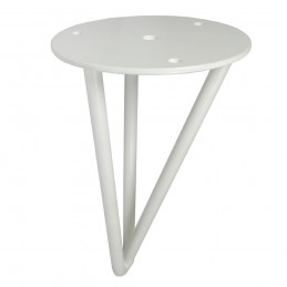 Noga Hairpin 16cm stalowa biała B16