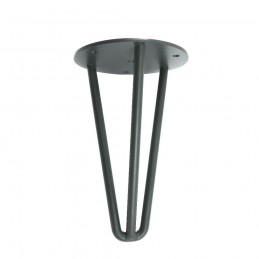 Noga Hairpin 16cm stalowa szara G16