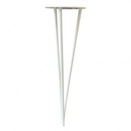 Noga Hairpin 40cm stalowa biała B40