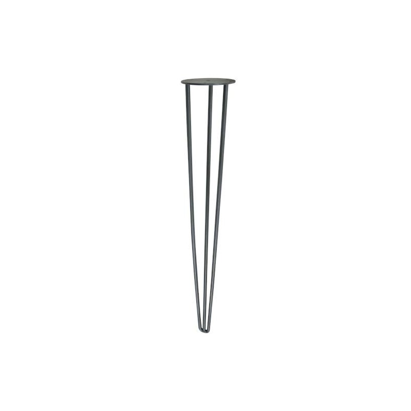 Noga Hairpin 71cm stalowa szara G71