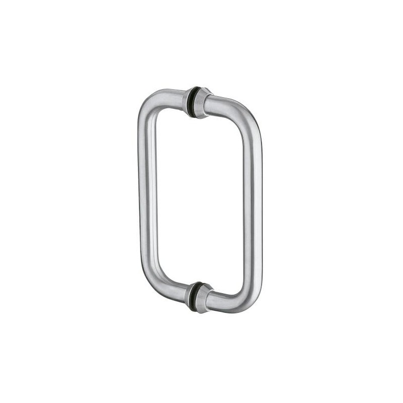 Pochwyt do drzwi szklanych podwójny 400mm inox mod.4