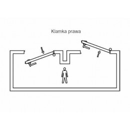 Klamka AMIG 19ED INOX (połówka)