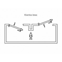 Klamka AMIG 19EI INOX (połówka) lewa