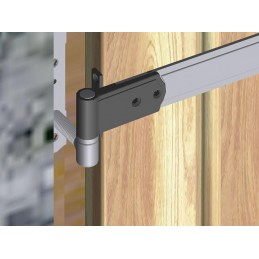 Zawias narożny do fi. 9mm 16mm czarny AMIG mod.3011