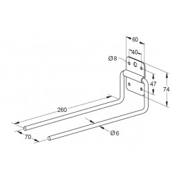 Hak na narzędzia, składany ref. 175