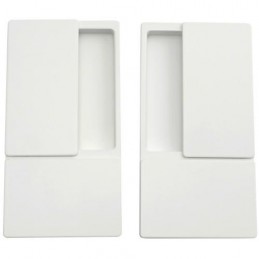 Klamka wpuszczana WAVE b/o biała klamka ukryta