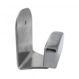 Wieszak ubraniowy pojedynczy INOX + plastik chromowany mod. 8