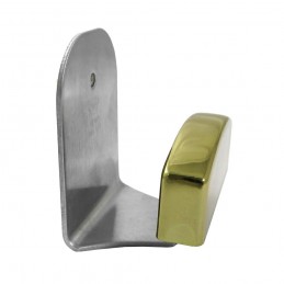Wieszak pojedynczy przyklejany / przykręcany INOX / złoty 50x40mm mod. 8