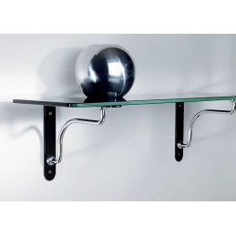 Wspornik półki stalowy czarny 110x140mm PALLADIO 14