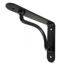 Wspornik półki stalowy czarny 110x140mm PALLADIO 14