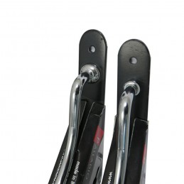 Wspornik półki stalowy czarny/chrom 180x230mm PALLADIO 23 powystawowe