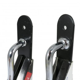 Wspornik półki stalowy czarny/chrom 180x230mm PALLADIO 23 powystawowe