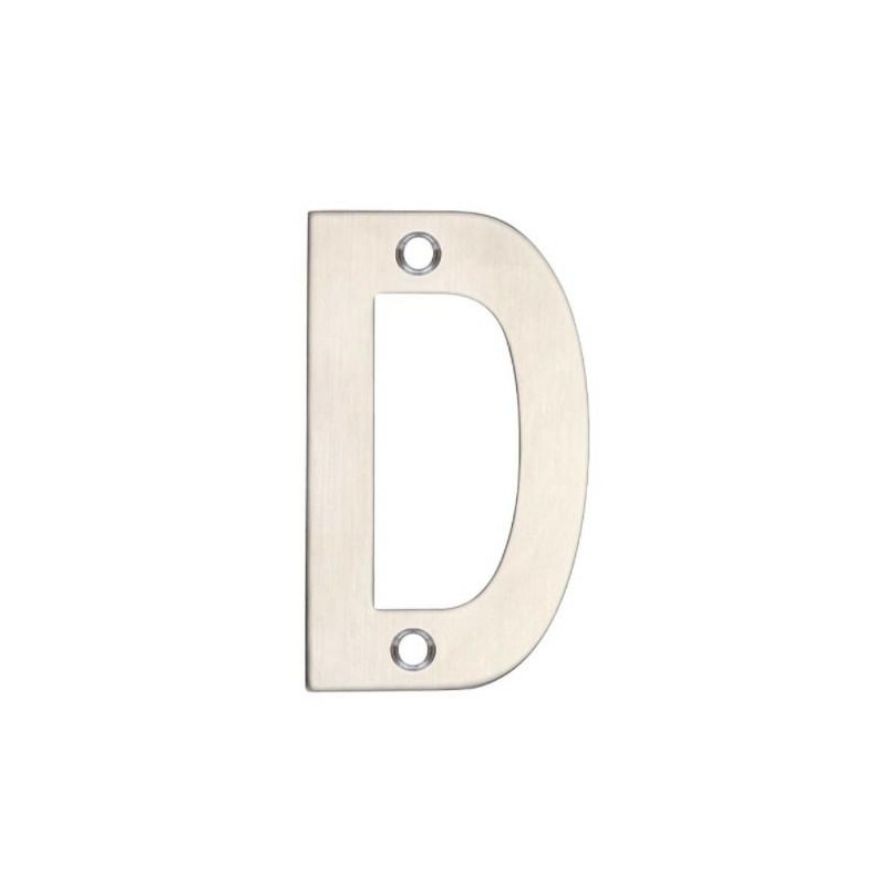 Litera "D" 75 mm stal nierdzewna