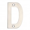 Litera "D" 75 mm stal nierdzewna